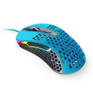 Image of Xtrfy M4 RGB Wired Optical Gaming Mouse, USB, 400-16000 DPI, Omron Switches, 125-1000 Hz, Adjustable RGB, Blue