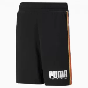 Image of PUMA Alpha Youth Shorts, Black, size Small, Clothing