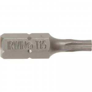 Image of Irwin Torx Screwdriver Bit T15 25mm Pack of 2