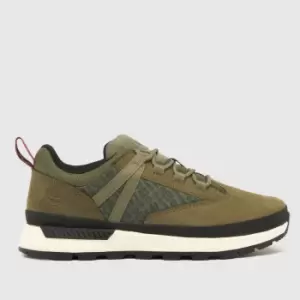 Image of Timberland dark green euro trekker low Boys Youth Trainers
