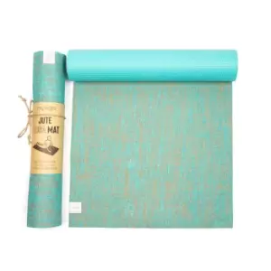 Image of Jute Mat - Aqua