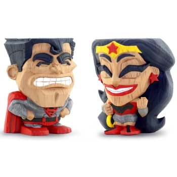 Image of Cryptozoic DC Comics Red Son Superman and Wonder Woman 2-Pack Teekeez Figures - Free Comic Book Day 2019 Exclusive