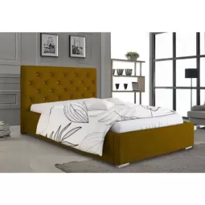 Image of Hillary Bed Double Plush Velvet Mustard