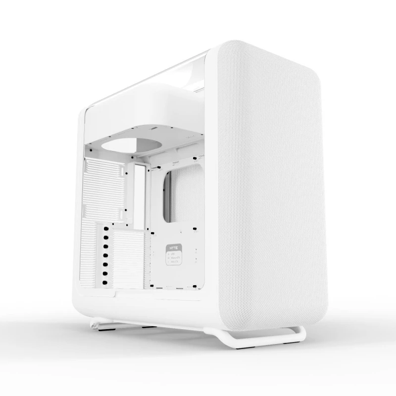 Image of Hyte X50 ATX Mid-Tower PC Case Laminated Acoustic Glass - Snow White - CS-HYTE-X50G-WW