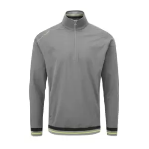 Image of Oscar Jacobson half Half Zip Windshirt - Grey