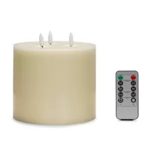 Image of LED Flickering Flameless Real Wax Candle Ivory Light Decoration
