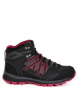 Image of Regatta Samaris Mid Ii Walking Boot - Black/Pink