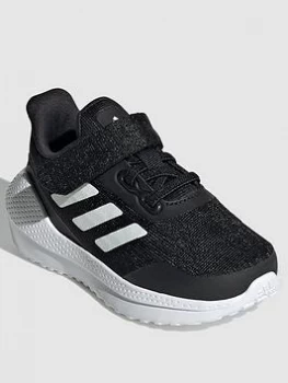 Image of adidas Infant Unisex EQ21 Run El Trainers - Black/White, Size 4