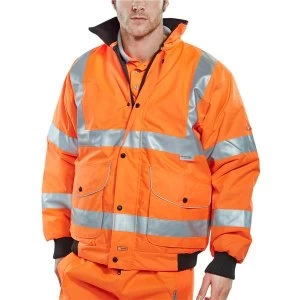 Image of BSeen M Bomber Jacket Orange