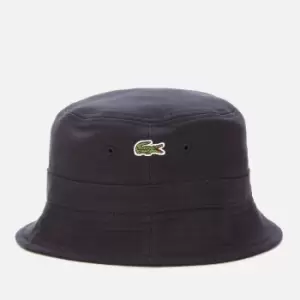 Image of Lacoste Mens Organic Cotton Bob Hat - Navy Blue - L