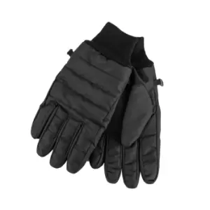 Image of totes Isotoner Mens Water Repellent Padded Gloves Black