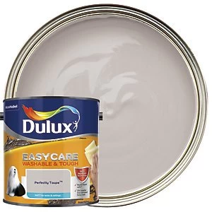Image of Dulux Easycare Washable & Tough Perfectly Taupe Matt Emulsion Paint 2.5L