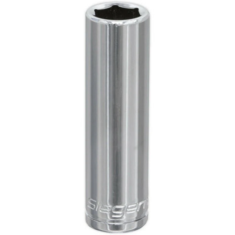 Image of Loops 12mm Chrome Plated Deep Drive Socket - 3/8" Square Drive High Grade Carbon Steel Metallics