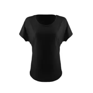 Image of Next Level Womens/Ladies Ideal Dolman T-Shirt (S) (Black)
