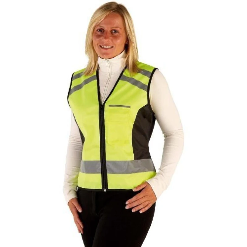 Image of HyVIZ Please Pass Wide & Slow Reflective Waistcoat in Yellow Size: Small Yellow Unisex S