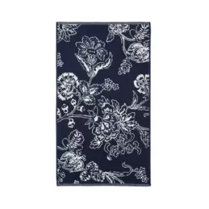 Image of Joules Indienne Floral Bath Mat, Navy