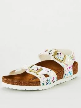 Image of Birkenstock Girls Confetti Rio Sandal - White/Multi
