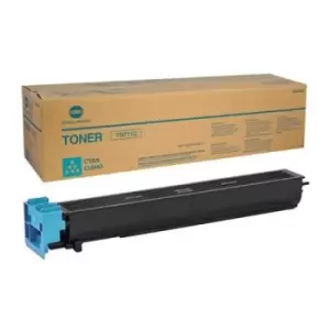 Image of Konica Minolta TN-711C Cyan Original Toner Cartridge (A3VU450)
