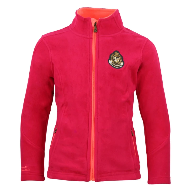 Image of Girl's fleece jacket Peak Mountain Gasak Rose Female 12 ans