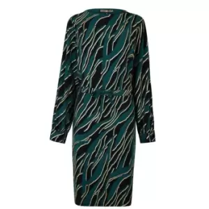 Image of Biba BIBA Batwing Jersey Midi Dress - Blue