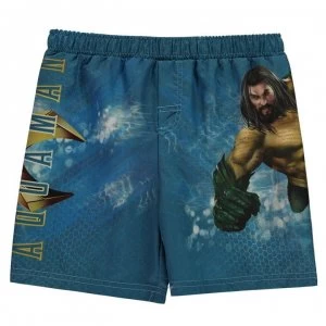 Image of Character Board Shorts Infant Boys - Aqua Man