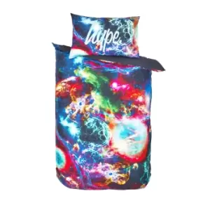 Image of Hype Insane Space Duvet Cover Set (Single) (Multicoloured)