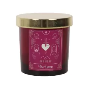 Image of The Lovers Tarot Red Rose Scented Candle