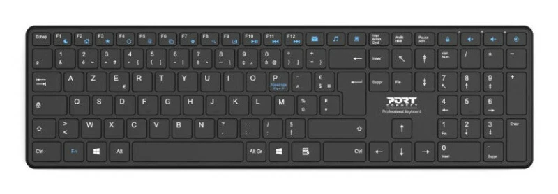 Image of PORT DESIGNS Port Designs 900903-R-UK keyboard Home Bluetooth QWERTY UK English Black 900903-R-UK