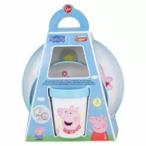 Image of Stor Non Slip 3Pcs Bicolor Premium Set Peppa Pig Core