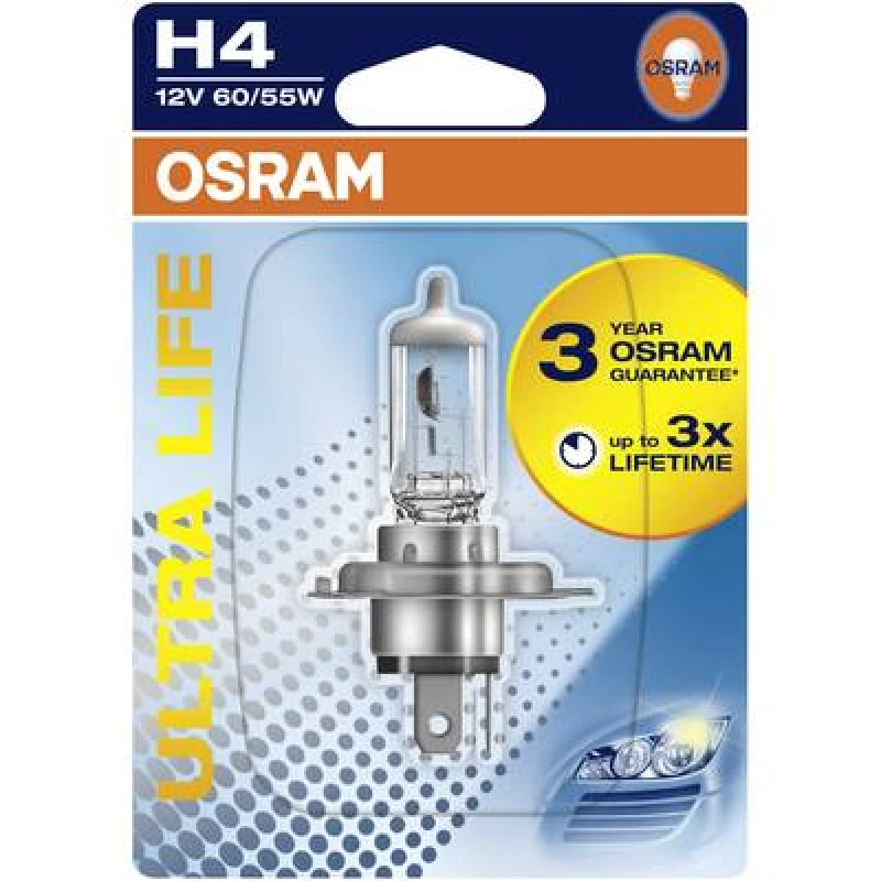 Image of Osram OSRAM 4062172395748 Halogen bulb Ultra Life H4 55/60 W 12 V 4062172395748