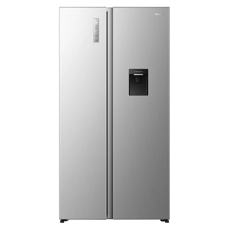 Image of Hisense PureFlat 541 Litre Side-by-Side American Fridge Freezer - Silver RS3P558NMID Silver