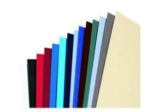 Image of GBC CE040045 Leathergrain Dark Green Binding Covers Pack of 100