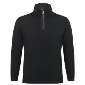 Image of Paul And Shark Bretagne Zip Sweatshirt - Black