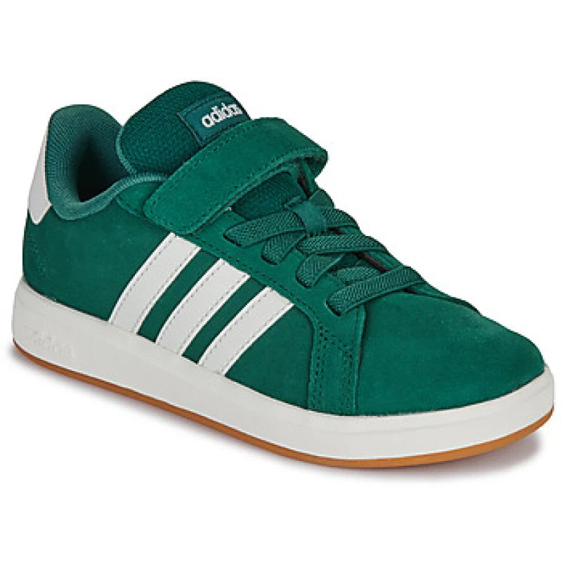 Image of adidas GRAND COURT 00s EL C boys's Children's Shoes (Trainers) in Green