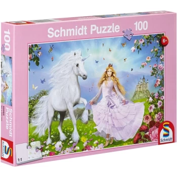 Image of Schmidt The Unicorn Princess Jigsaw Puzzle - 100 Pieces