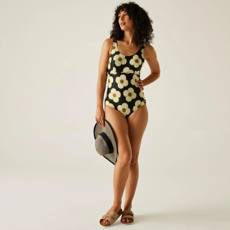 Image of Womens 1 Piece swimsuit Regatta Orla Kiely Noir Female 44