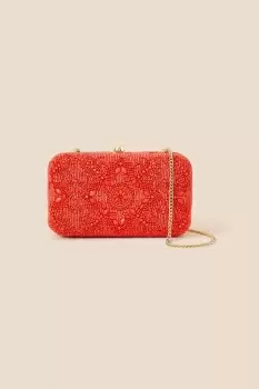 Image of Beaded Hardcase Clutch