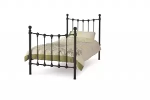 Image of Serene Marseilles 3ft Single Black Metal Bed