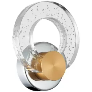 Image of Spring Contemporary Integrated LED Wall Lamp Gold, Glass 3000K