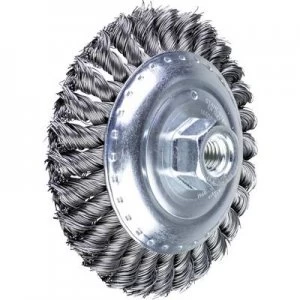 Image of PFERD HORSE cone brush zopft 125 x 19mm wire thickness 0.5mm With thread M14 43317001