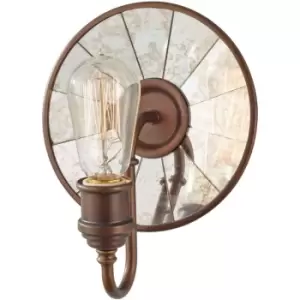 Image of Elstead Urban Renewal - 1 Light Indoor Wall Light Bronze, E27