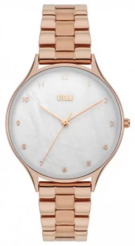 Image of STORM Alana Rose Gold White Dial 47420/RG Watch