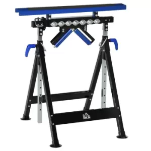 Image of Multi-Function Workbench Work Table Ball Support Stand Roller Trestle