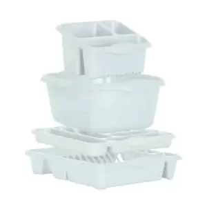 Image of Wham Casa 4 Piece Kitchen Set Silver Sage