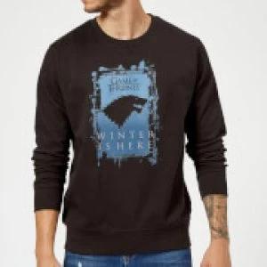 Image of Game of Thrones Winter Is Here Sweatshirt - Black - 5XL