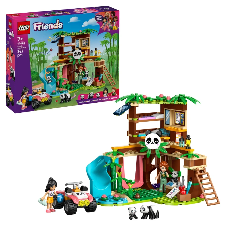Image of LEGO LEGO Friends Panda Sanctuary Animal Care Building Set Toy 42648 Panda Sanctuary female One Size