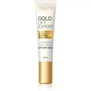 Image of Eveline Cosmetics Gold Lift Expert Luxurious Eye Cream With 24 Carat Gold (SPF 8) 15 ml