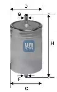 Image of UFI 31.611.00 Fuel Filter Petrol
