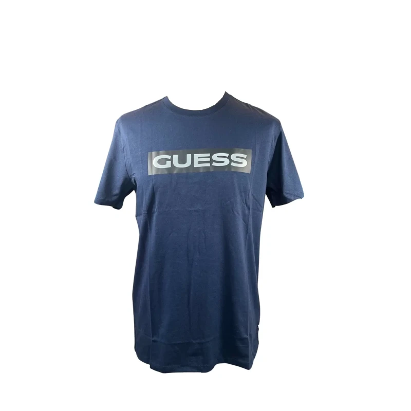 Image of Guess T-Shirt Guess Bsc HD Metallic Bleu Male XS