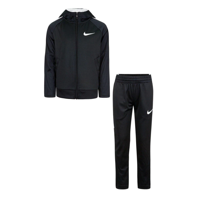 Image of Nike Hooded Tracksuit Infant Boys - Black 3 - 4 Years
